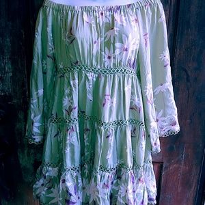 Jaase Off Shoulder Boho Dress